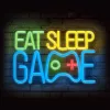 Forever Light Neon PLEXI LED EAT SLEEP GAME sokszínű FPNE33-5906961927712 5 kép