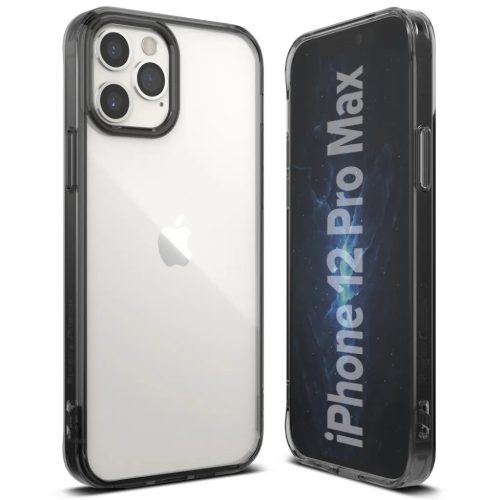 iPhone 12 Pro MAX Ringke Fusion PC és TPU tok fekete (FSAP0057)-8809758101043 1 kép