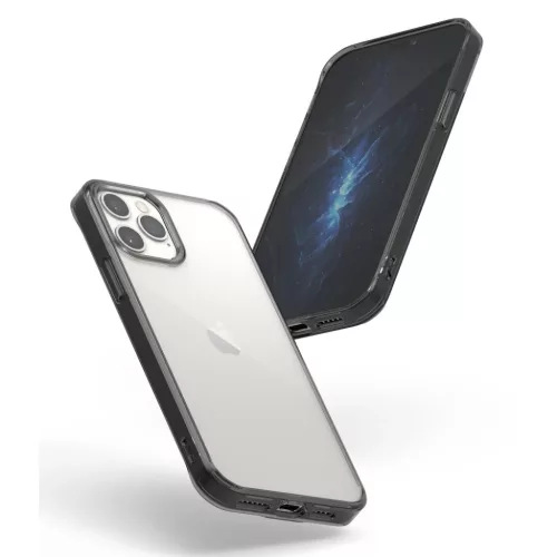 iPhone 12 Pro MAX Ringke Fusion PC és TPU tok fekete (FSAP0057)-8809758101043 2 kép