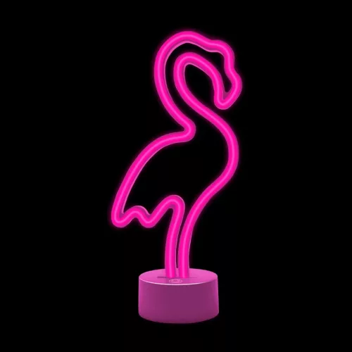 Neon LED állvánnyal FLAMINGO rózsaszín USB-C FSC-11 Forever Light-5900495048271 3 kép
