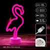 Neon LED állvánnyal FLAMINGO rózsaszín USB-C FSC-11 Forever Light-5900495048271 4 kép