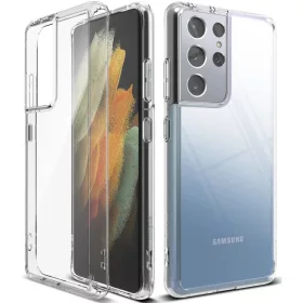   Samsung S21 Ultra Ringke Fusion PC és TPU tok Clear átlátszó (FSSG0092)