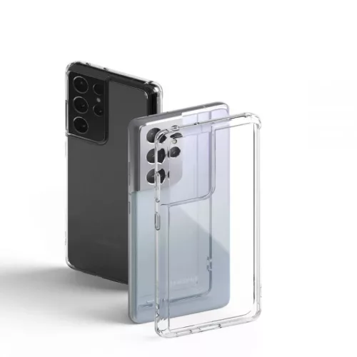 Samsung S21 Ultra Ringke Fusion PC és TPU tok Clear átlátszó (FSSG-8809758109827 2 kép