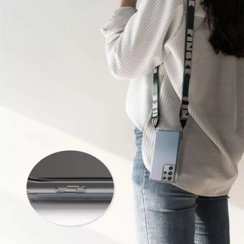 Samsung S21 Ultra Ringke Fusion PC és TPU tok Clear átlátszó (FSSG-8809758109827 4 kép