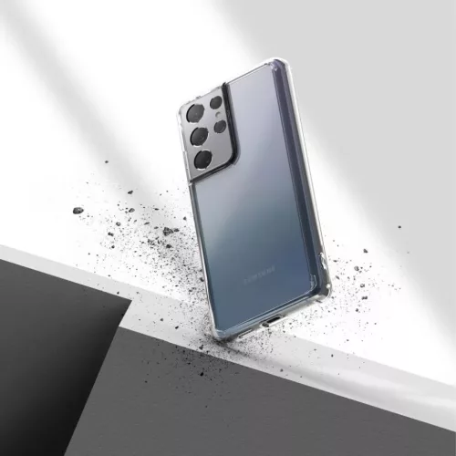 Samsung S21 Ultra Ringke Fusion PC és TPU tok Clear átlátszó (FSSG-8809758109827 8 kép