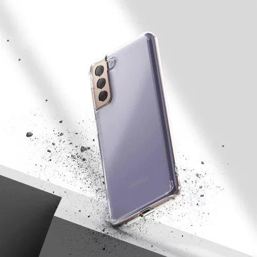 Samsung S21+ Plus Ringke Fusion PC és TPU tok szürke (FSSG0094)-8809785450879 3 kép