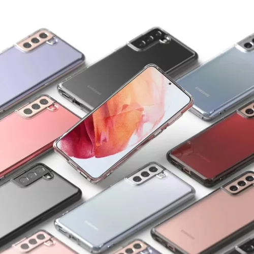 Samsung S21+ Plus Ringke Fusion PC és TPU tok szürke (FSSG0094)-8809785450879 4 kép