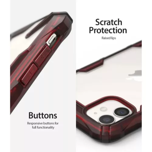 iPhone 11 Pro tok Ruby Red Ringke Fusion X-8809688891533 5 kép