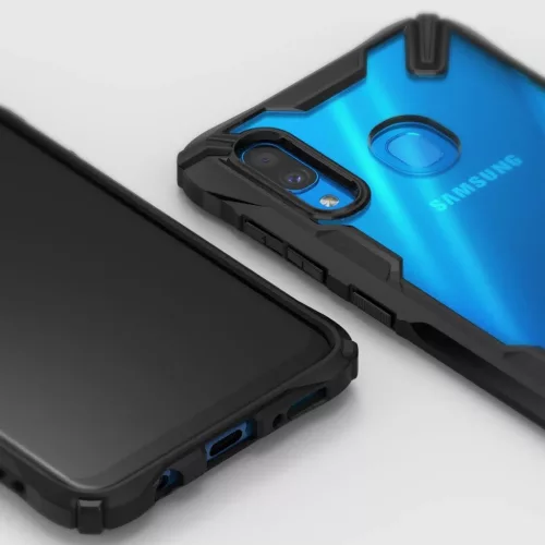 Ringke Fusion X PC tok TPU kerettel Samsung A30 fekete színben-8809659044029 2 kép