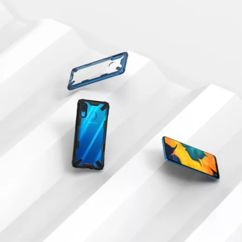 Ringke Fusion X PC tok TPU kerettel Samsung A30 fekete színben-8809659044029 7 kép