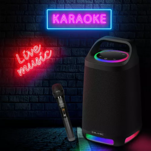 Blavec Hordozható Bluetooth Hangszóró TWS WS-01 Karaoke - 160W mikr-5900217455066 6 kép