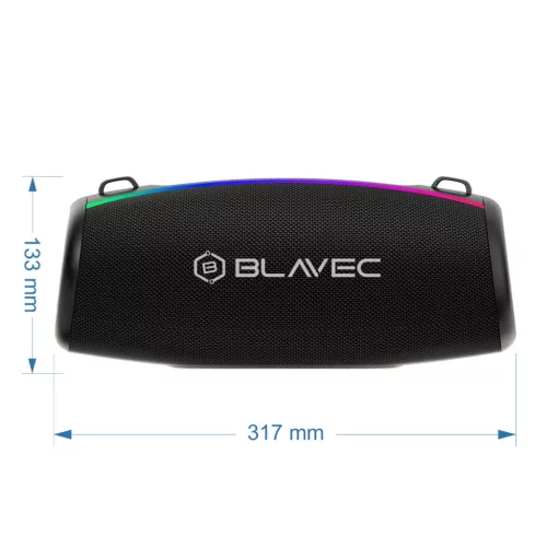 Blavec Hordozható Bluetooth Hangszóró TWS WS-02 Bassbox - 120W (WS0-5900217455073 4 kép