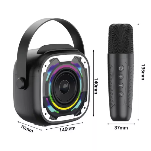 Blavec Hordozható Bluetooth Hangszóró WS-08 Karaoke Idol - 8W két -5900217504054 5 kép