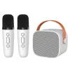 Blavec Hordozható Bluetooth Hangszóró WS-07 Karaoke Party - 5W két mikrofonnal (WS07-2MW) fehér