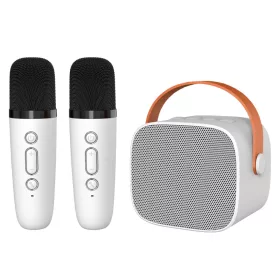   Blavec Hordozható Bluetooth Hangszóró WS-07 Karaoke Party - 5W két mikrofonnal (WS07-2MW) fehér