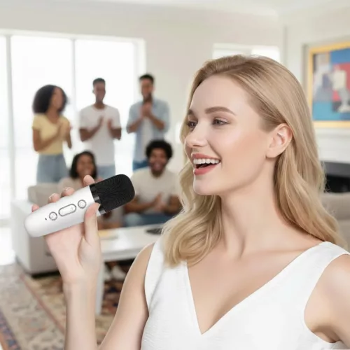 Blavec Hordozható Bluetooth Hangszóró WS-07 Karaoke Party - 5W két-5900217504061 4 kép