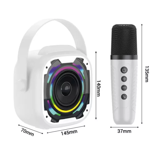 Blavec Hordozható Bluetooth Hangszóró WS-08 Karaoke Idol - 8W 2 mik-5900217504078 5 kép