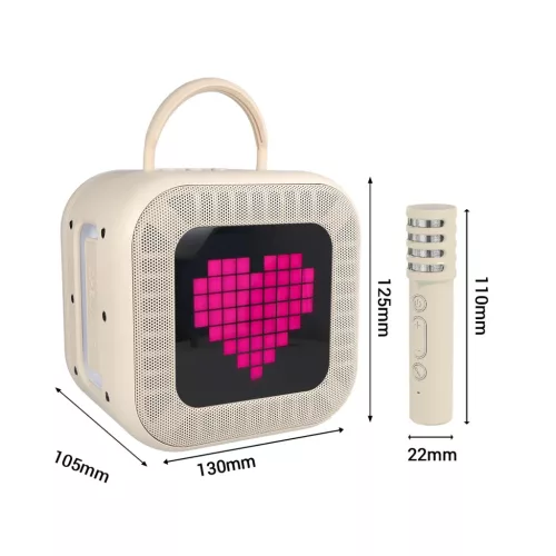 Blavec Hordozható Bluetooth Hangszóró WS-09 Karaoke Fun - 10W két -5900217504238 2 kép