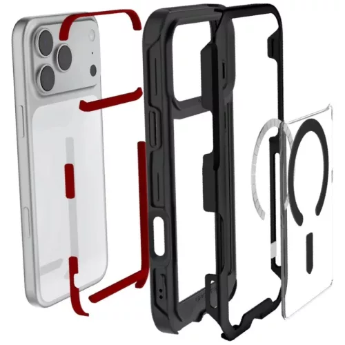 iPhone 17 Pro Max Ghostek Atomic Slim MagSafe fekete tok-840235314622 5 kép