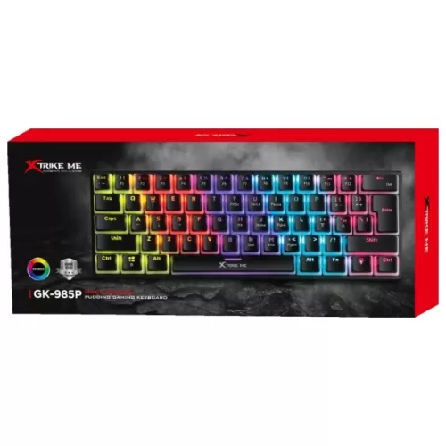 Mechanikus Gaming Billentyűzet XTRIKE ME GK-985P EN Fekete-6932391926949 7 kép