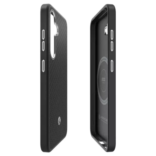  Samsung Galaxy S25 fekete Spigen Enzo Aramid GP-FPS931PGABW szilikon -8809971239523 5 kép