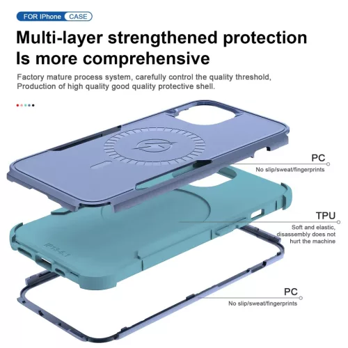 iPhone 13 Pro Max 3 az 1-ben ütésálló MagSafe-kompatibilis mágnes- 6 kép
