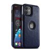 iPhone 13 Pro Max PU bőr tok sötétkék Alphajack- 1 kép