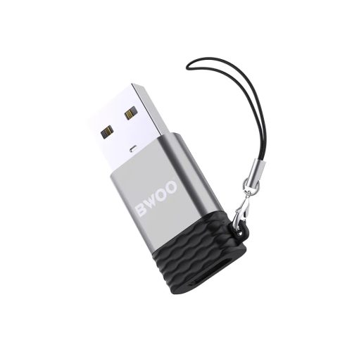 BWOO adapter BZ-38 USB-C - USB szürke OTG-6933654806473 1 kép