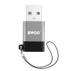 BWOO adapter BZ-38 USB-C - USB szürke OTG-6933654806473 4 kép