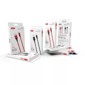 iPhone kábel XO NB143 USB - Lightning 1,0 m 2,4A fekete-6920680870707 2 kép