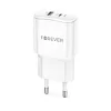 Forever TC-01-20AC PD QC töltő 1x USB-C 1x USB 20W fehér-5900495080752 1 kép
