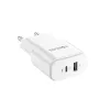 Forever TC-01-20AC PD QC töltő 1x USB-C 1x USB 20W fehér-5900495080752 2 kép