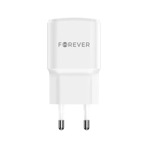 Forever TC-01-20AC PD QC töltő 1x USB-C 1x USB 20W fehér-5900495080752 4 kép