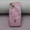Csillám Króm Mag tok iPhone 15 6,1" rózsaszín tok-5900495528698 2 kép