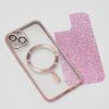 Csillám Króm Mag tok iPhone 15 6,1" rózsaszín tok-5900495528698 4 kép