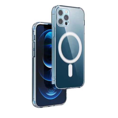 Ütésálló 1,5 mm vastag tok iPhone 15 6,1" átlátszó kamera védelemmel