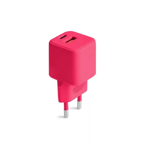 COLORUM fali töltő USB-A + USB-C PD 30W CLS30-AC-02 xMagenta-5907457718579 3 kép