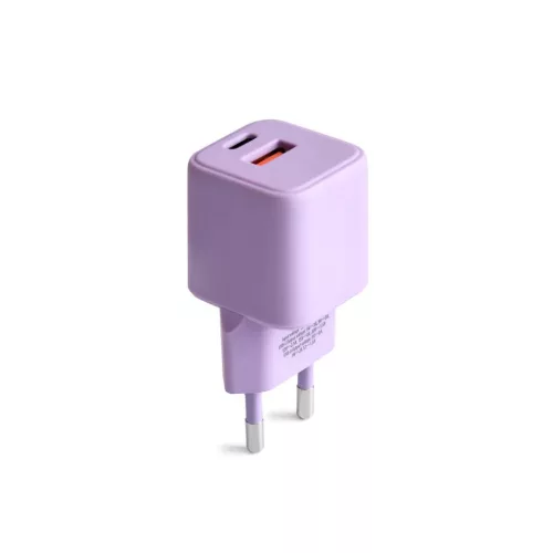 COLORUM fali töltő USB-A + USB-C PD 30W CLS30-AC-09 xLevendula-5907457718609 2 kép
