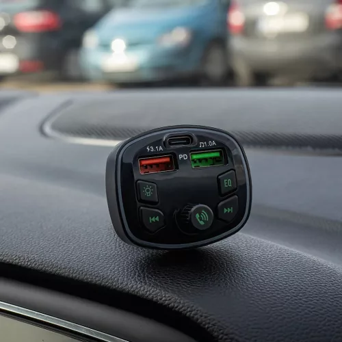Forever FM transmitter Bluetooth TR-360 fekete-5907457722347 5 kép