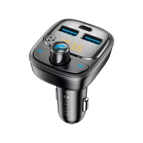   Forever FM transmitter Bluetooth 2 x USB-A 1 x USB-C PD 30W TR-370 fekete