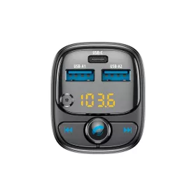 Forever FM transmitter Bluetooth 2 x USB-A 1 x USB-C PD 30W TR-370 fek-5907457722354 2 kép