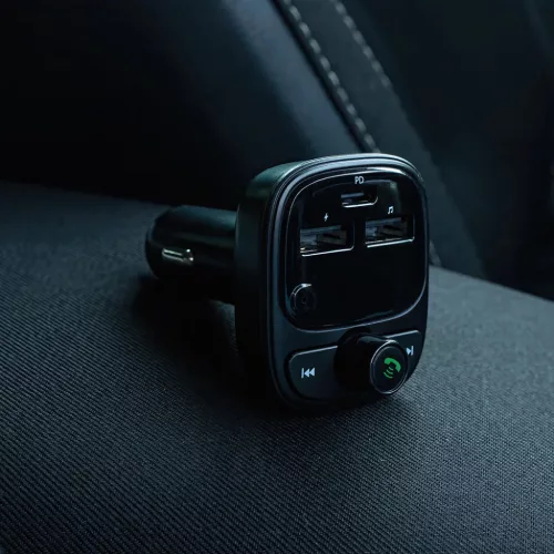 Forever FM transmitter Bluetooth 2 x USB-A 1 x USB-C PD 30W TR-370 fek-5907457722354 7 kép