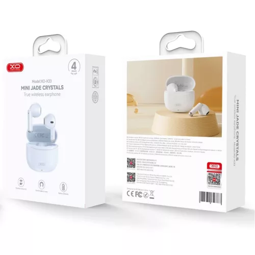 XO Bluetooth fülhallgatók X33 TWS kék-6920680856749 2 kép