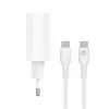 Forever TC-07-30AC PD QC töltő 1x USB-C 1x USB 30W fehér + USB-C - -5907457738447 7 kép