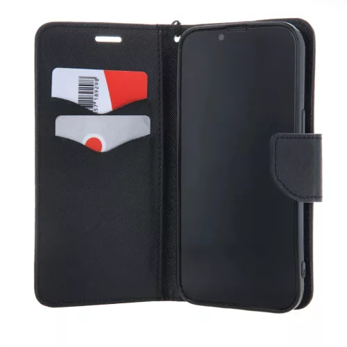 Smart Fancy fliptok Motorola Moto E22 fekete tok-5907457740860 5 kép