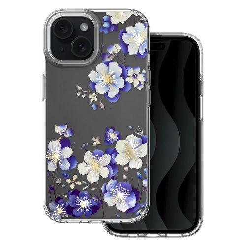 IMD nyomtatott tok iPhone 15 6,1" virágos-5907457762190 1 kép