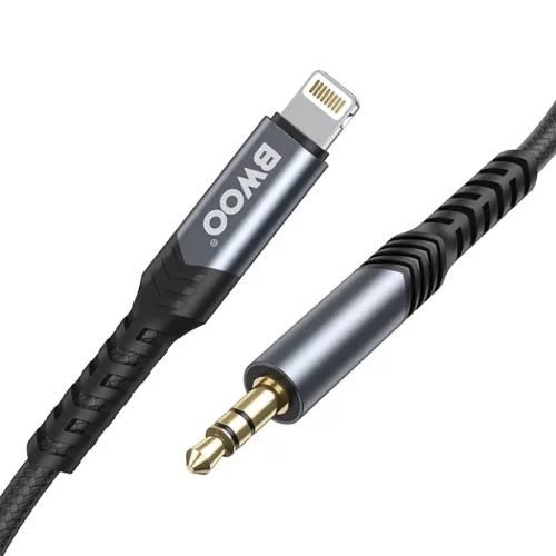 BWOO audio kábel BO-AUX068 aux 3.5mm-lightning-6933654811347 3 kép