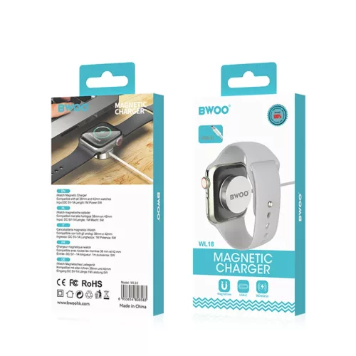 BWOO 5W vezeték nélküli mágneses töltő WL-18 Apple Watch-hoz-6933654808583 6 kép