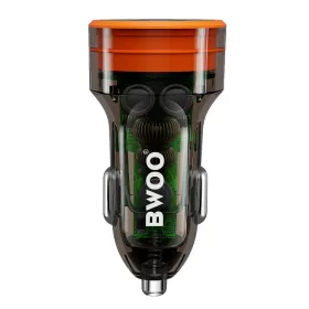 BWOO 38W gyors átlátszó autós töltő BO-CC85 QC 18W + PD 20W-6933654810289 2 kép