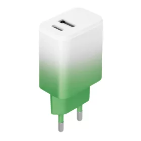   Setty töltő USB + USB-C 20W LSIG-AC-20 menta-fehér átmenetes